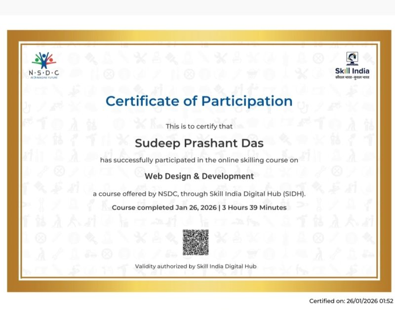 Web Development Certificate